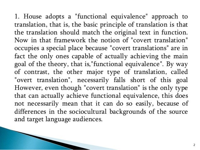 House a model for translation quality assessment House a model for translation quality assessment